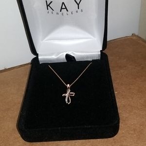 Rose Gold Cross Necklace